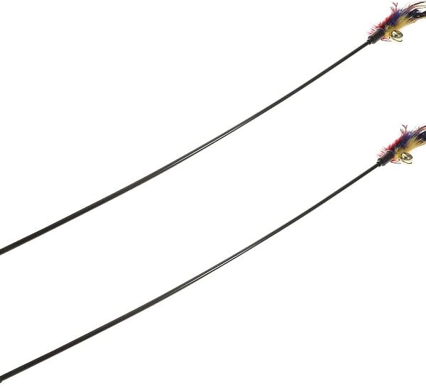 Gioco per gatti con piume e campanello
