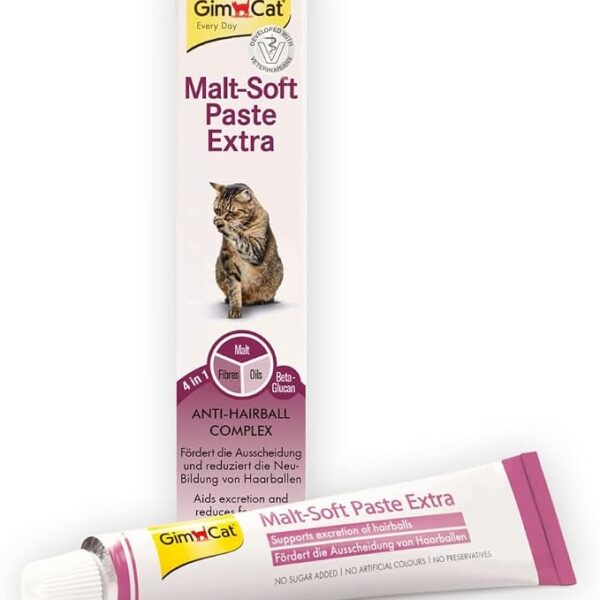 Pasta palatabile per l'eliminazione dei boli di pelo nei gatti