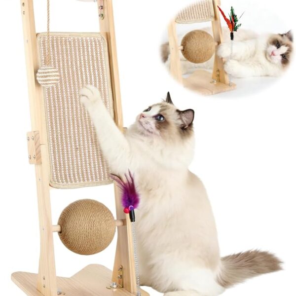 Tiragraffi in sisal a colonna per gatti
