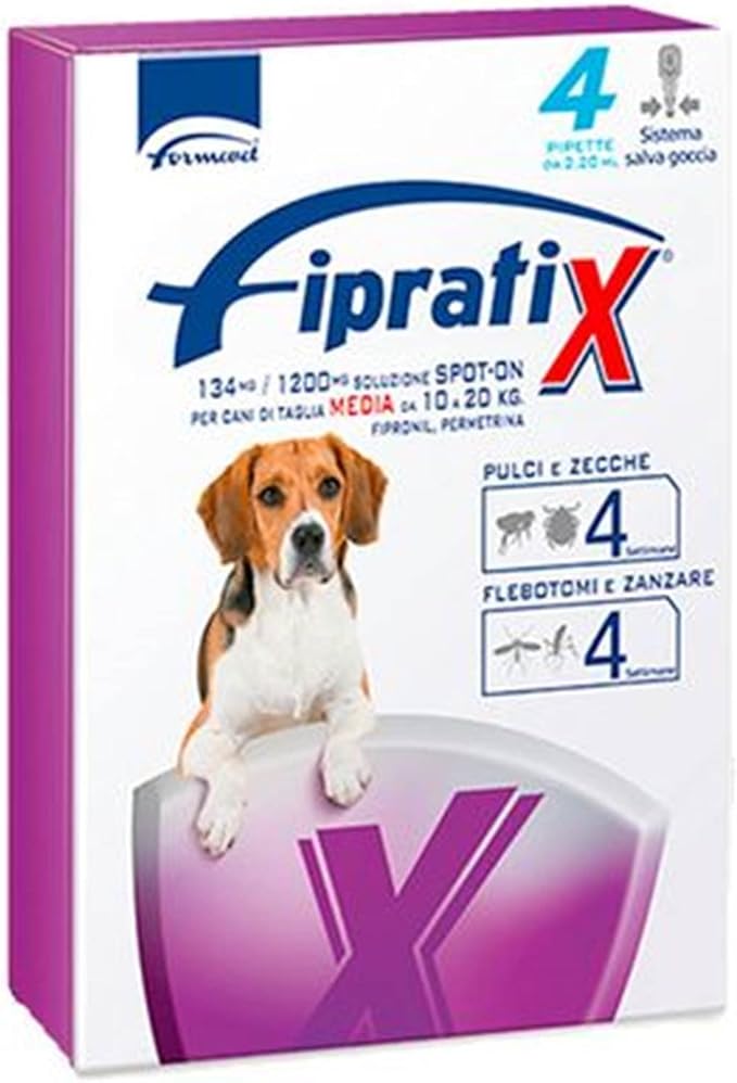Antiparassitario spot-on per cani di taglia media, 3 pipette