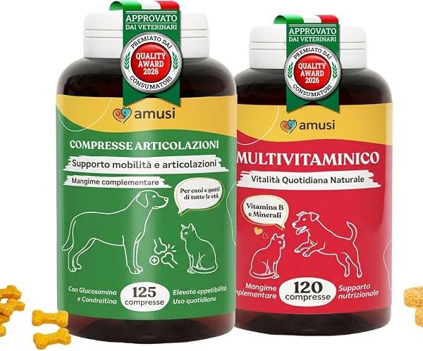 Integratore multivitaminico in polvere per cani adulti