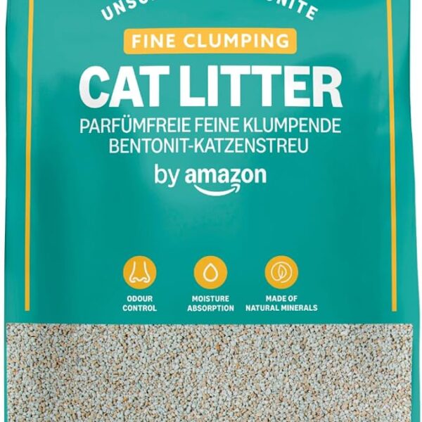 Lettiera fine agglomerante per gatti senza profumazione, 10 litri