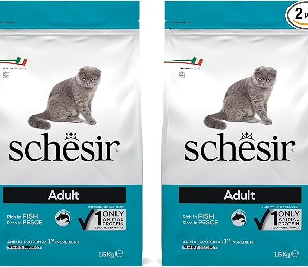 Cibo secco per gatti con pesce azzurro