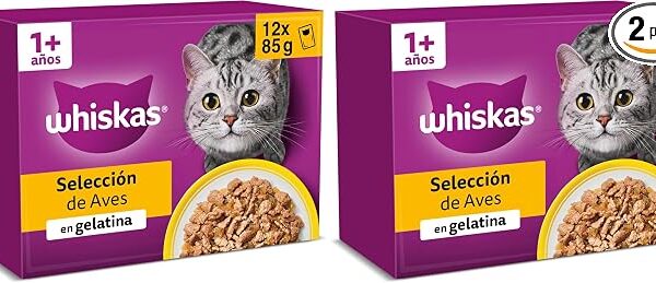 Bocconcini in gelatina per gatti adulti, multipack di bustine