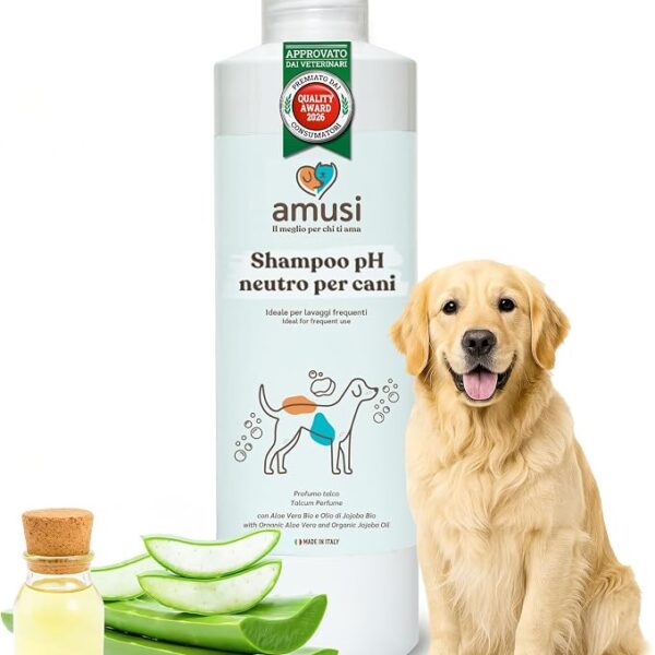 Shampoo per cani a pH neutro