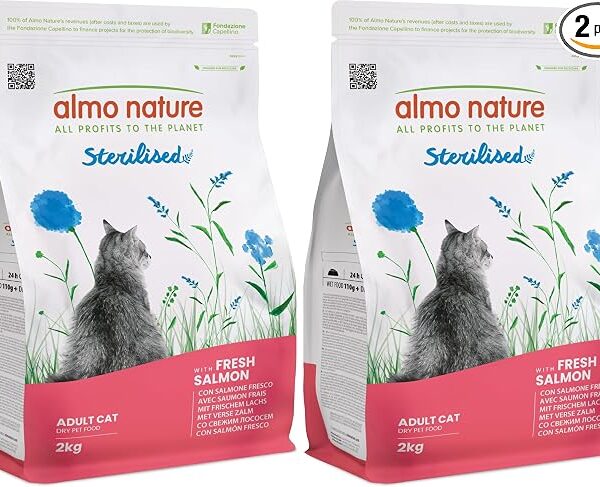 Crocchette Gatto Sterilizzato Salmone 2 kg