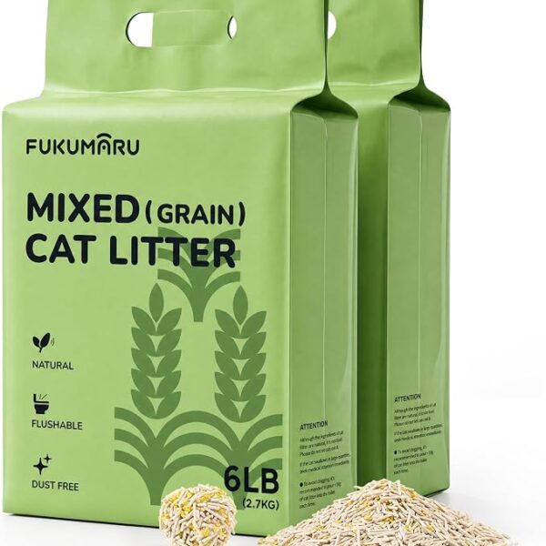 Lettiera agglomerante per gatti a base di mais, 10 litri